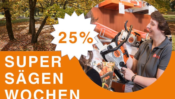 Super-Sägen-Wochen bei Landmaschinen Maag!